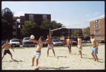 Beach volleyball on College Hill